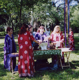 At Beltane Ritual
